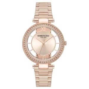 Kenneth Cole Quartz Analog Rose Gold Dial Stainless Steel Strap Watch for Women
