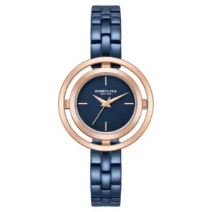 Kenneth Cole Quartz Analog Blue Dial Stainless Steel Strap Watch for Women